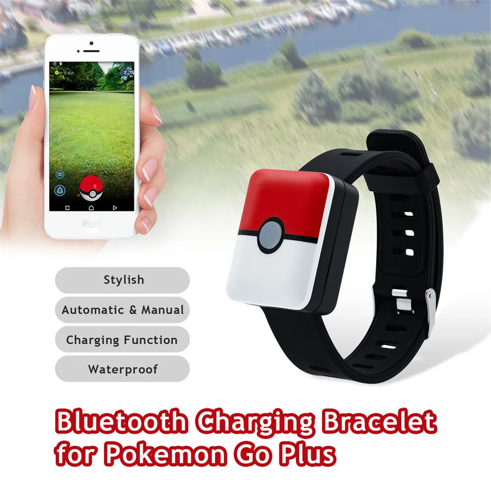 Смарт-браслет с автозахватом для Pokemon Go Plus игровой Bluetooth-браслет аккумулятором