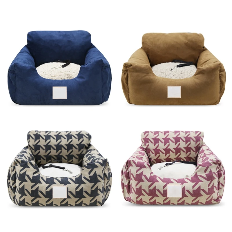 

Warm Safe Pet Car Bed Pad Doghouse Washable Sleeping Bed with Safety Buckle