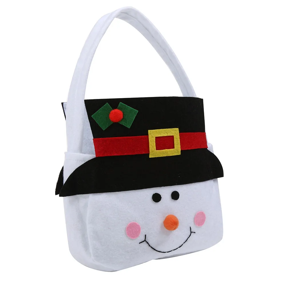 Рождественская сумка эльф Конфеты Подарочная для детей Рождество Белый милый