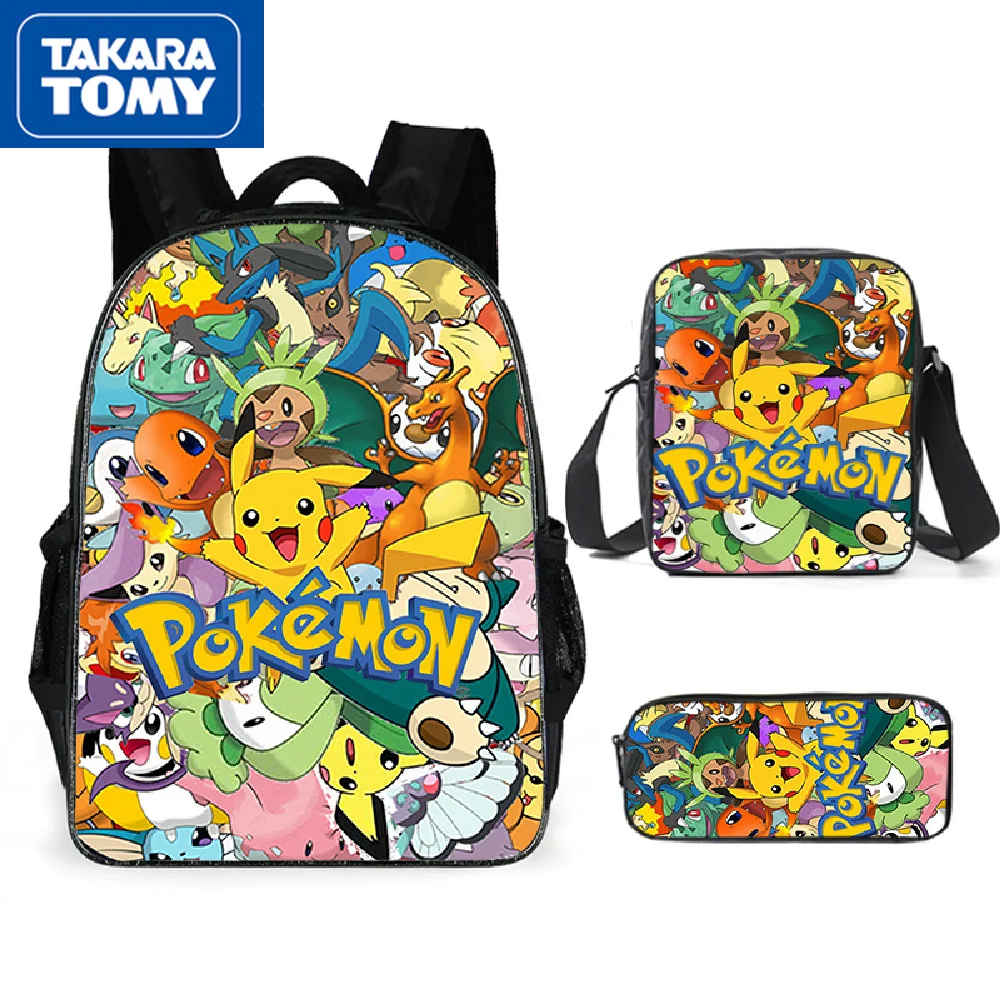 

TAKARA TOMY Pokemon Pikachu Backpack Backpack Cartoon Boy Bag Christmas Child Birthday Gift