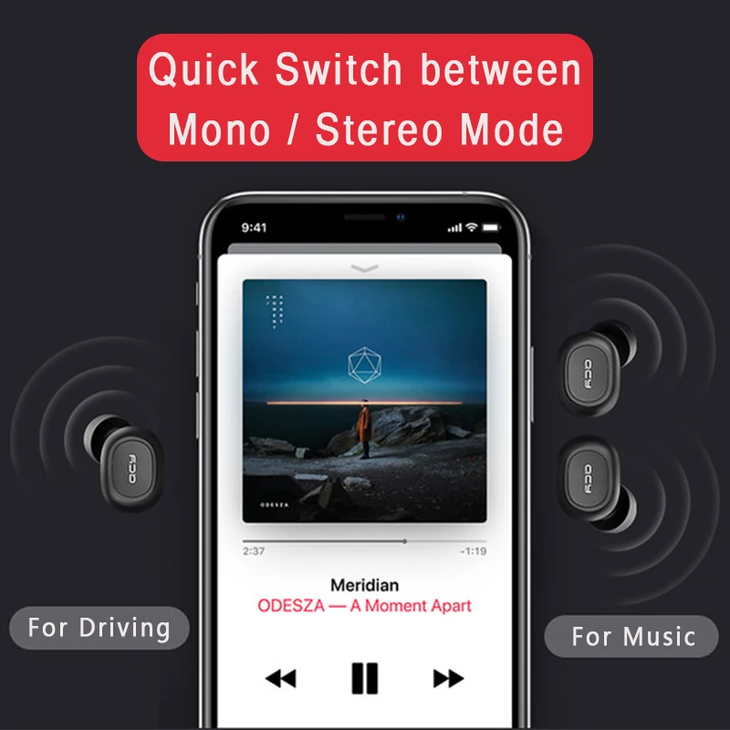 TWS-наушники QCY T1C с поддержкой Bluetooth 5 0 и зарядным футляром | Электроника