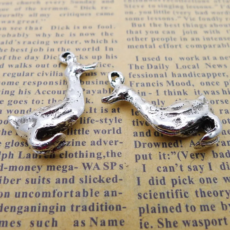 

Pendants For Bracelets Duck Charms Antique Silver Color 26x30mm 2 Pieces