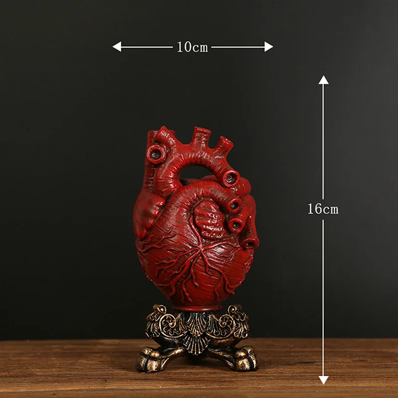

Creative Vase Anatomical Heart Shape Flower Vase Nordic body art vase Sculpture Desktop Flower Pot Home Decor Ornament Best Gift