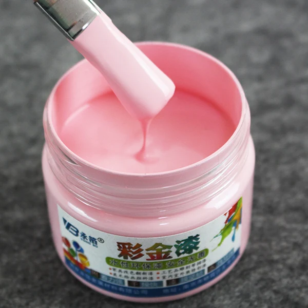 Pink Краска на водной основе, металлический лак, дерево, лак, акриловая краска, Крафт, стена, дверь, краска для дерева, 100 г, красочная краска для мебели - Цвет: Pink