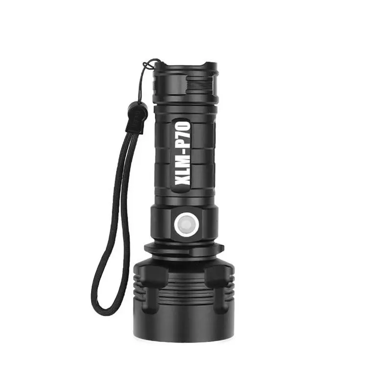 

LED Flashlight Super Powerful Dimmable L2/P70 Waterproof USB Rechargeable Torch Ultra Bright Lantern Camping Hiking Outdoor