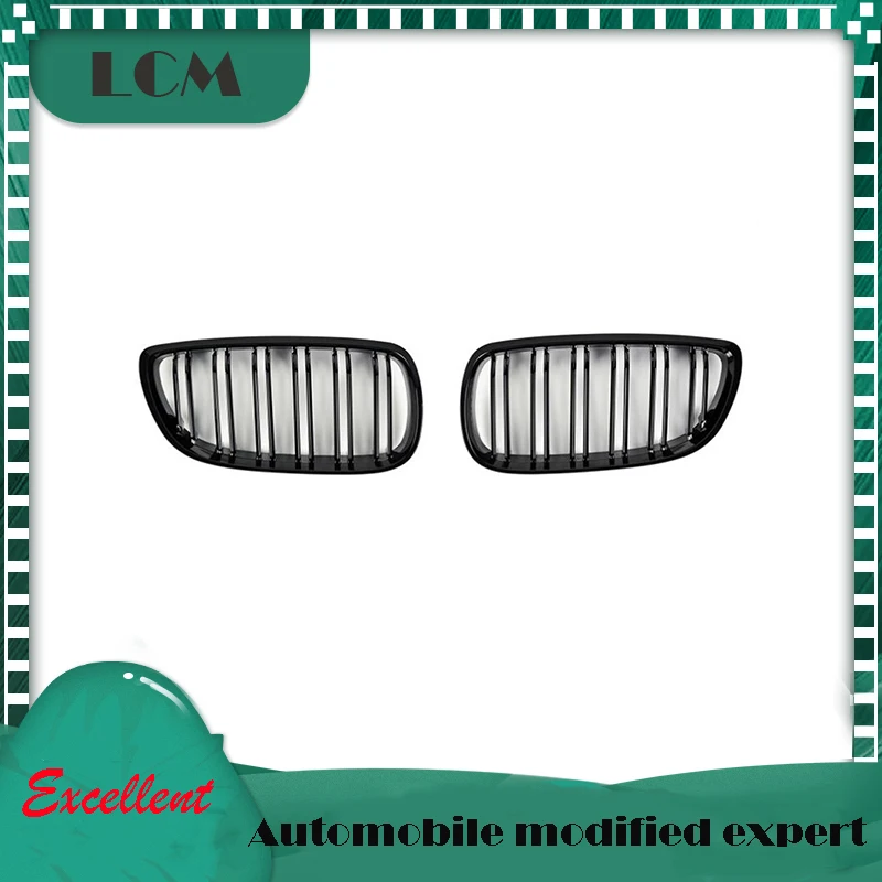 Передняя решетка BMW 3 серии E92 Coupe 06 07 08 09 с двойными ремнями глянцевая