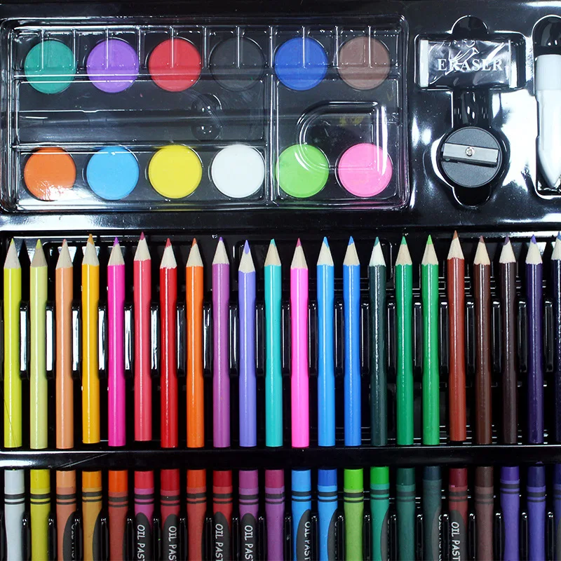 208 шт. набор кистей для рисования акварелью и маркерами детский инструменты детей