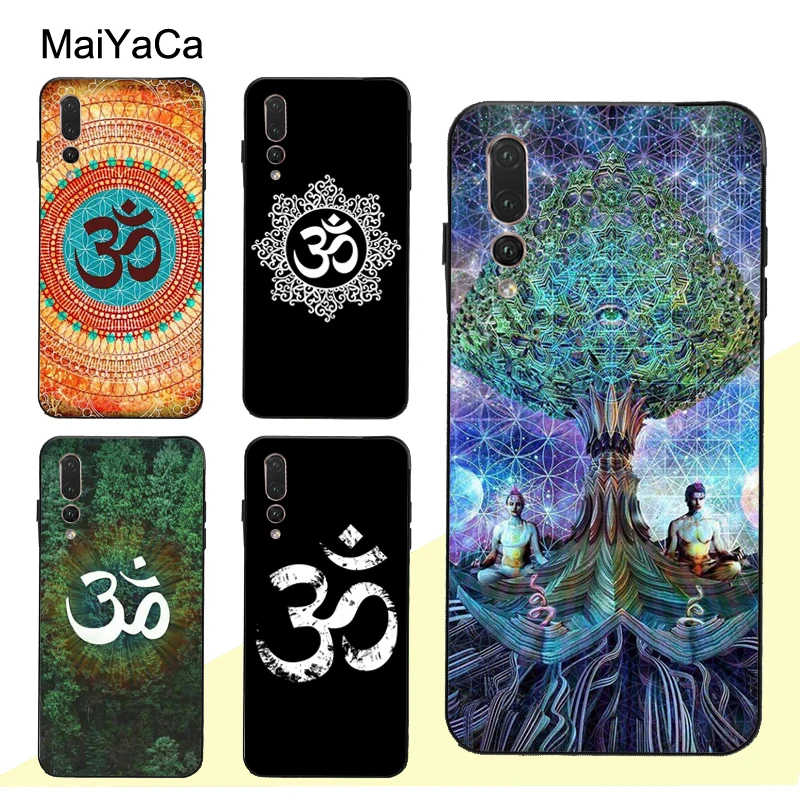 MaiYaCa Aum Om чехол с символом йоги для Huawei P30 Pro P40 P10 P20 Lite Mate 20 30 10 P Smart 2019 Z|Бамперы| |