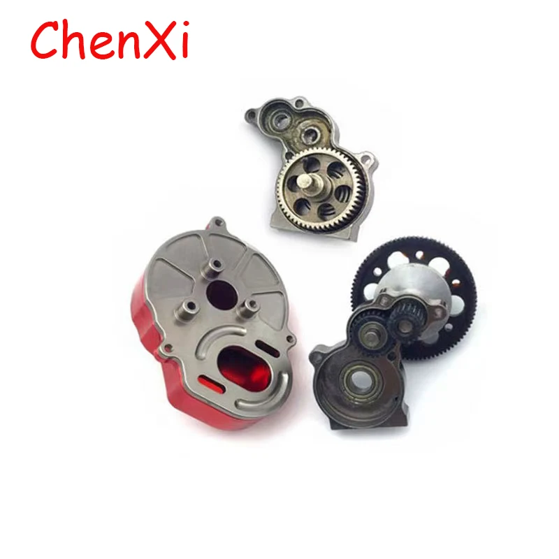 

Complete Metal SCX10 Gearbox Transmission Box with Gear for 1/10 RC Crawler Axial SCX10 Upgrade RC Car Parts K09