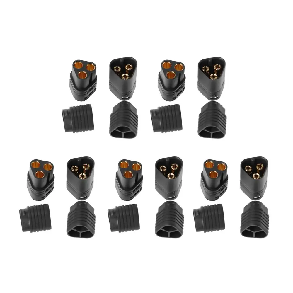 

5Pairs MT60 3.5mm 3 Pole Bullet Connector Plug Male & Female For RC ESC to Motor