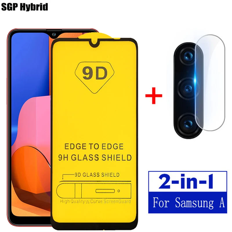 Защитное стекло 2 в 1 для Samsung A50S A30S защитная пленка экрана камеры закаленное A20S A10S