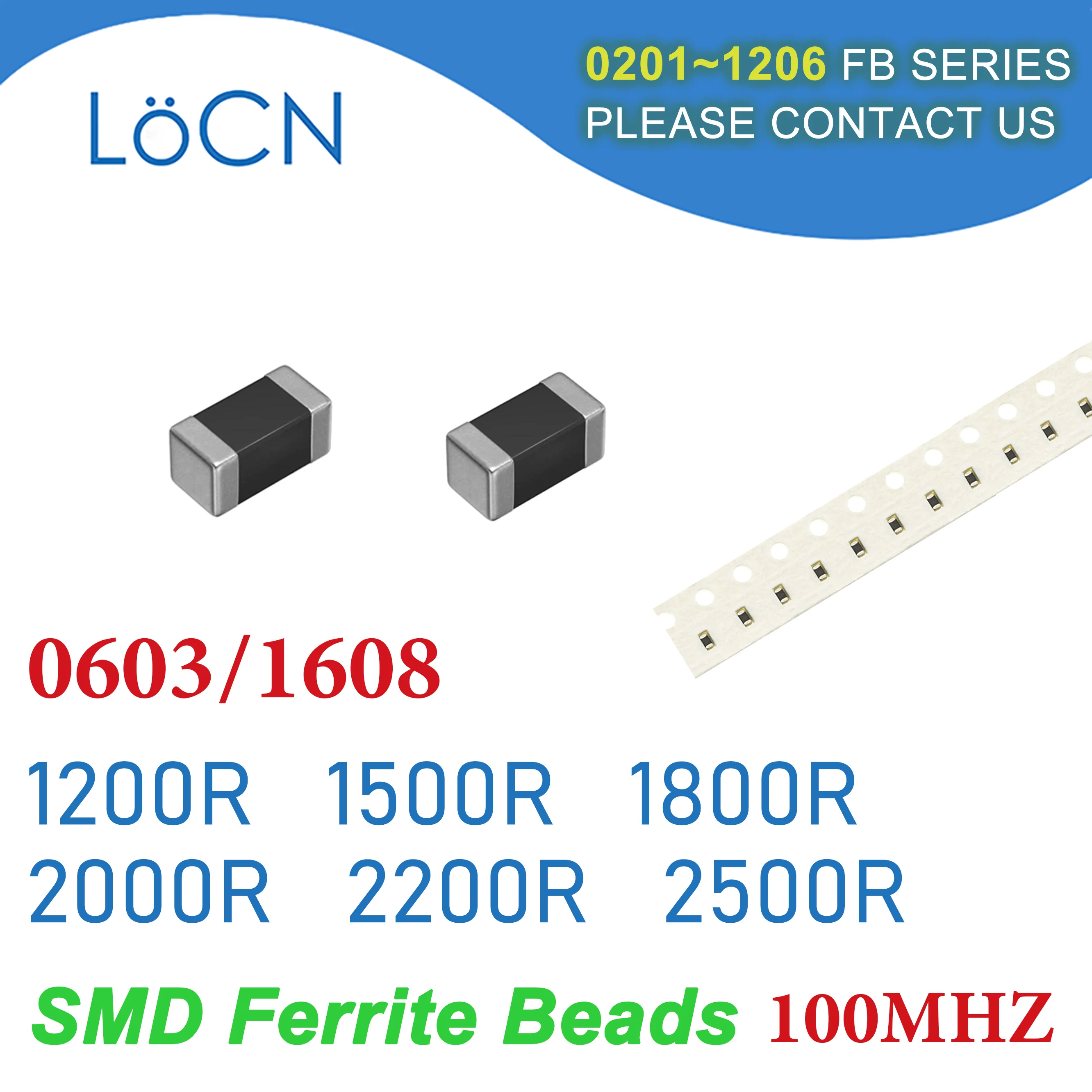 

4000PCS 0603/1608 100MHZ SMD Ferrite Beads 1200R 1500R 1800R 2000R 2200R 2500R Chip Inductor Multilayer 25% High Quality