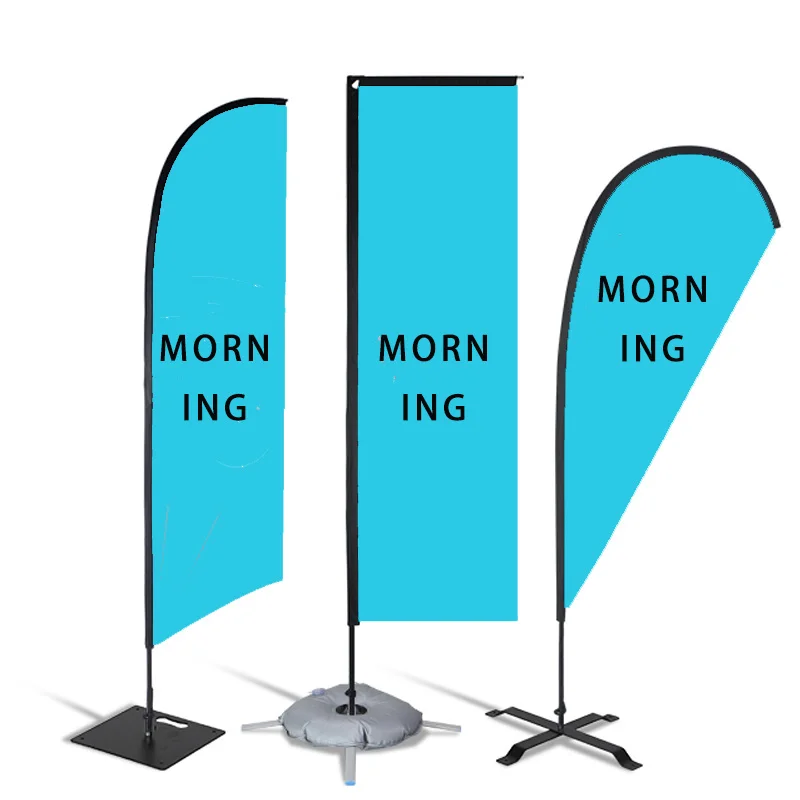 

Promotion custom Logo outdoor advertising feather flag teadrop flag