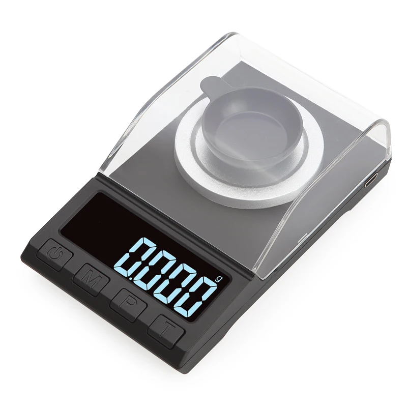 Digital Milligram Scale High Precision 0.001g Pocket Jewelry Gold Lab Carat Weigh Scales with Calibration Weights Tweezers | Инструменты