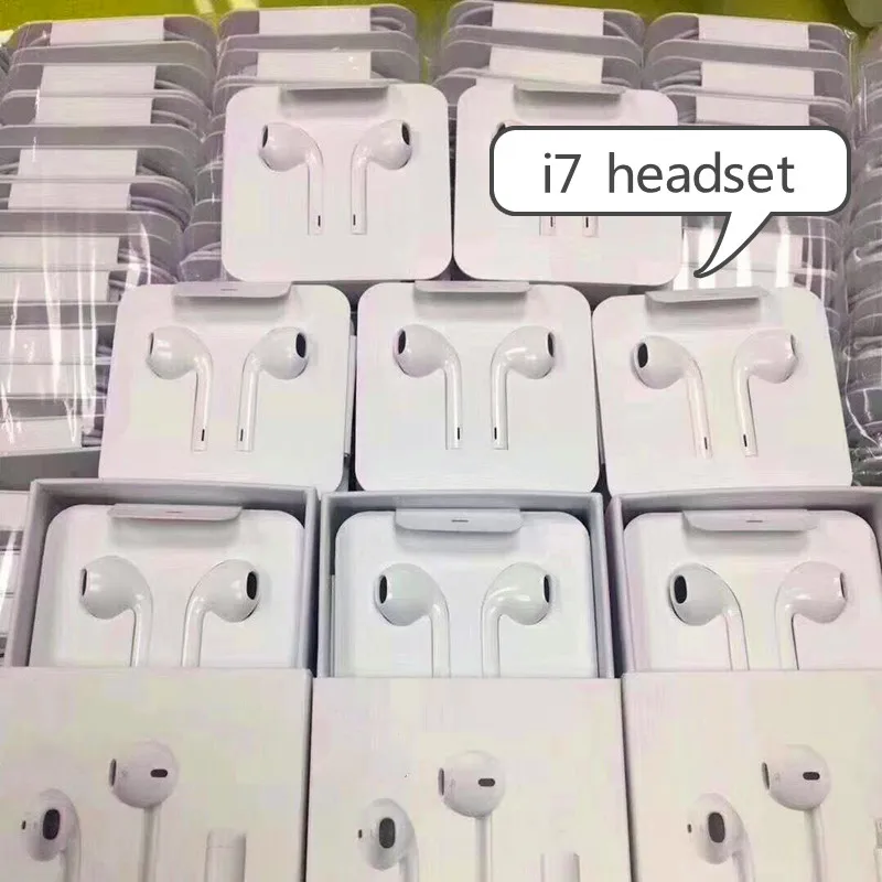 20 шт./лот с упаковкой 100% оригинальные наушники вкладыши дистанционным микрофоном