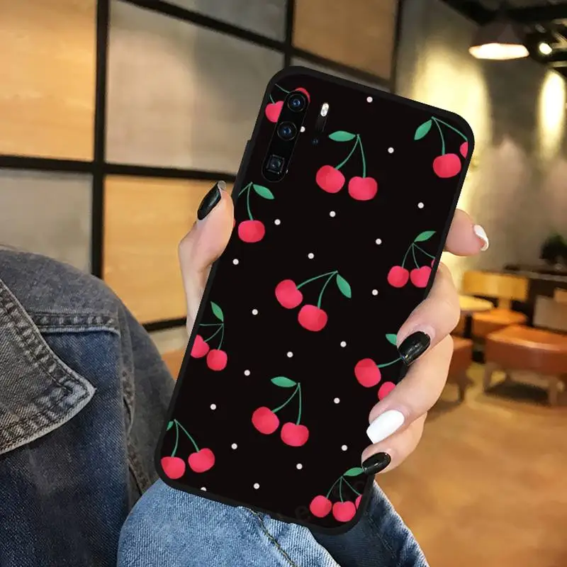 

Cherry Peach food fruit Phone Case For Huawei P 9 8 10 40 Mate 30 Honor 8 8A 20 20s 9x nova 6se 5t Y9s PSMART lite pro 2017