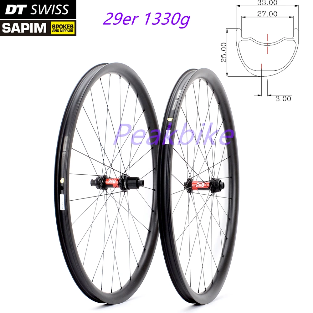 

29er DT Swiss 240EXP Carbon Mtb Disc Wheels XC Tubeless Disc Theelset Boost 110x15 148x12 Mtb Lightweight Wheels