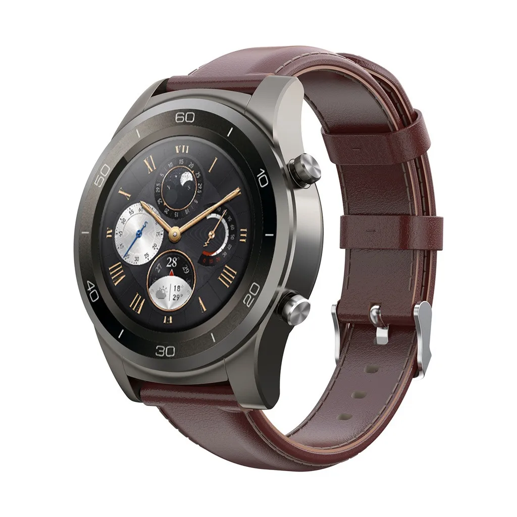 Кожаный ремешок для часов с пряжкой Для Huawei Watch2 pro Xiaomi Amazfit Pace фитнес-трекер # G20 |