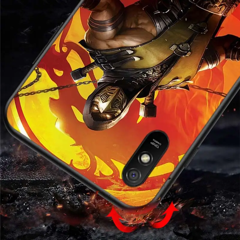 

Mortal Kombat For Xiaomi Redmi K30 Ultra 10X 9C 9A 9 Prime GO K20 8A 8 7A 7 S2 6A 6 5 4X Pro 5G Black Phone Case