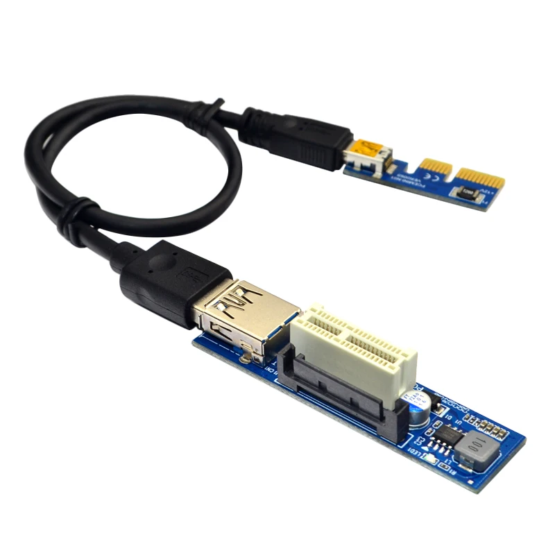 

PCI-E 1X Удлинительный кабель PCI-E, правый Мини-интерфейс USB3.0, Удлинительный кабель, кабель-адаптер Pcie, 60 см
