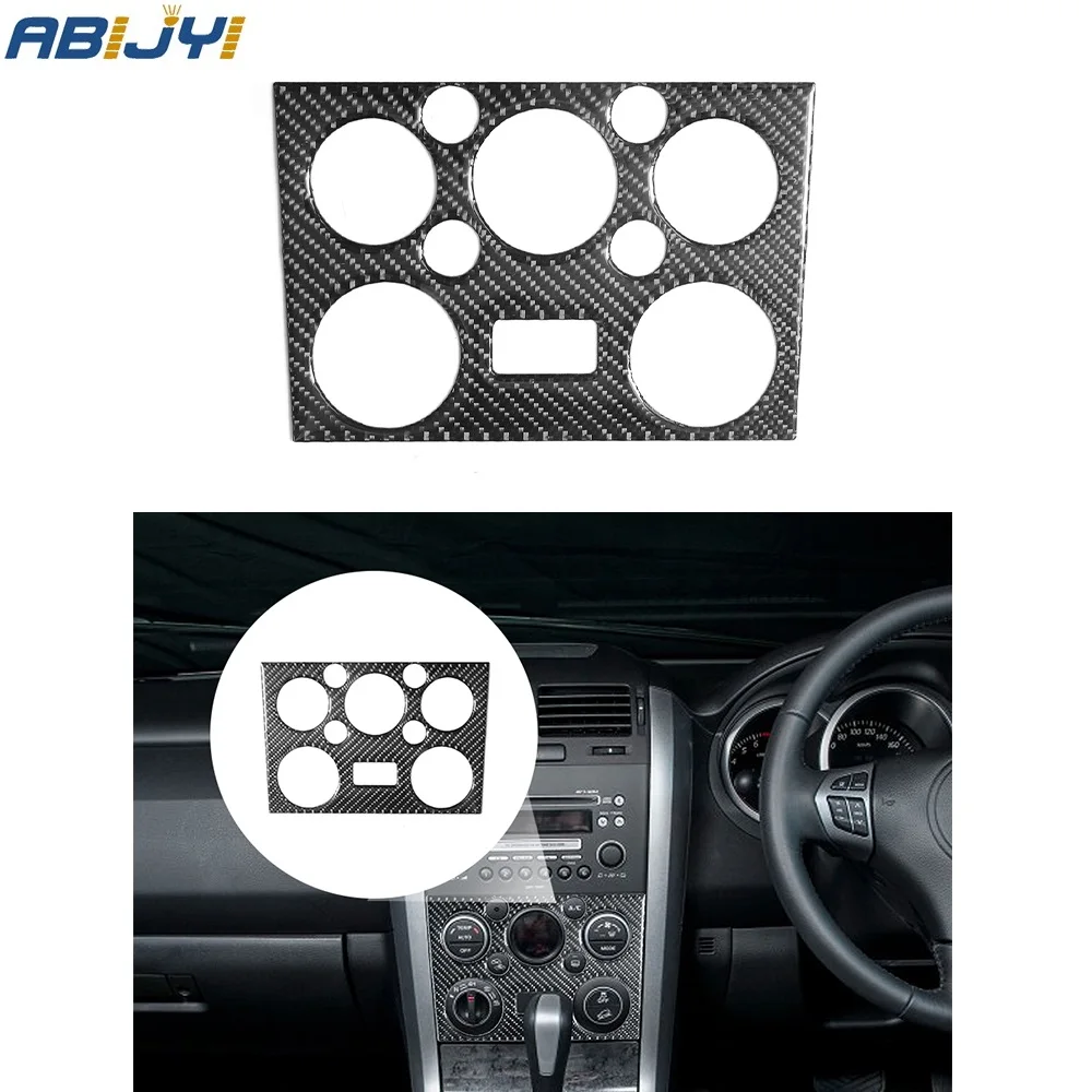 

Аксессуары для салона автомобиля с ручной передачей, наклейки из углеродного волокна для Suzuki Grand Vitara 2008-2013, контроль климата, тип B