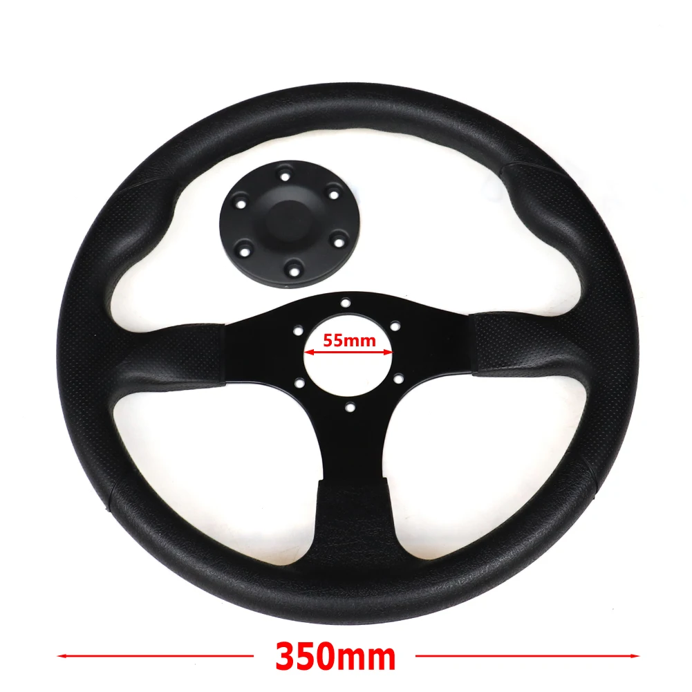 

Steering Wheel With Cap Assy Fit For DIY Go Kart Buggy Karting ATV UTV Bike Accessories