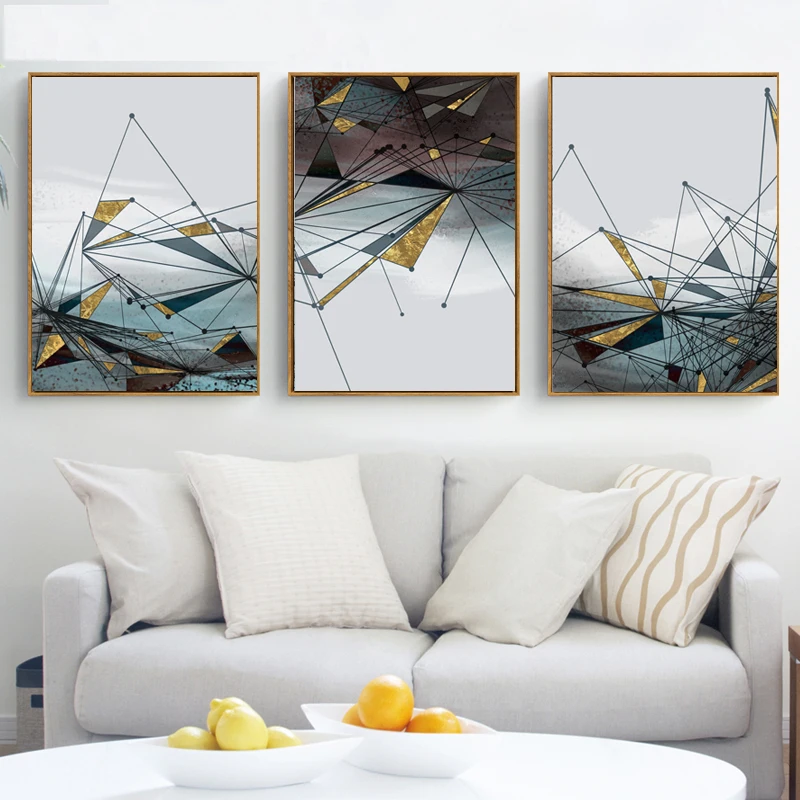 Современная Простота домашний декор холст искусство Скандинавская живопись