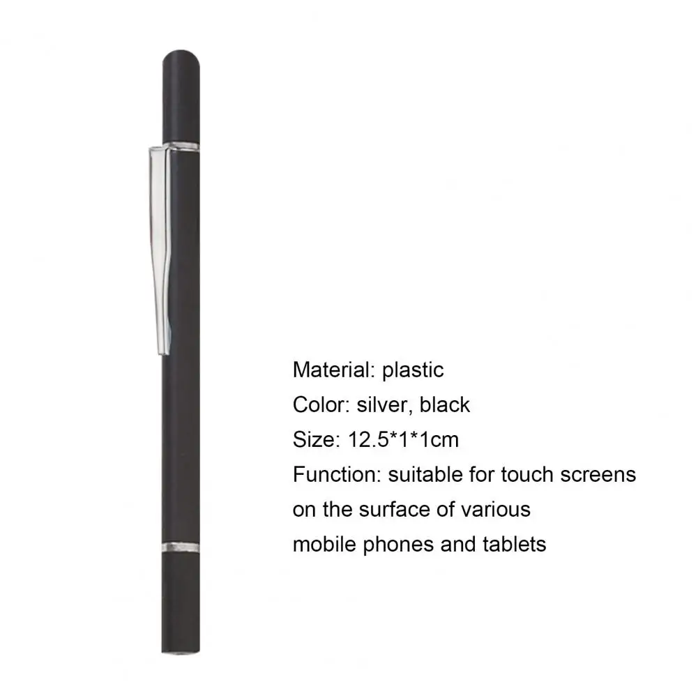 

Capacitive Stylus Durable Double-ended Design Plastic Universal Touch Screen Tablet Pen for Official Business