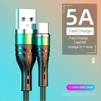 1m 5a typec charger cable lightning for iphone samsung s20 s10 fast charging charger mirco usb type c data cable wire cord