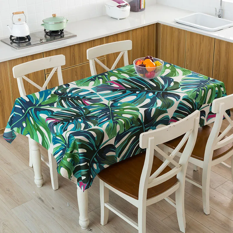 Скатерть тропический банановый лист Водонепроницаемая скатерть toalha de mesa nappe decoracao para casa manteles скатерть