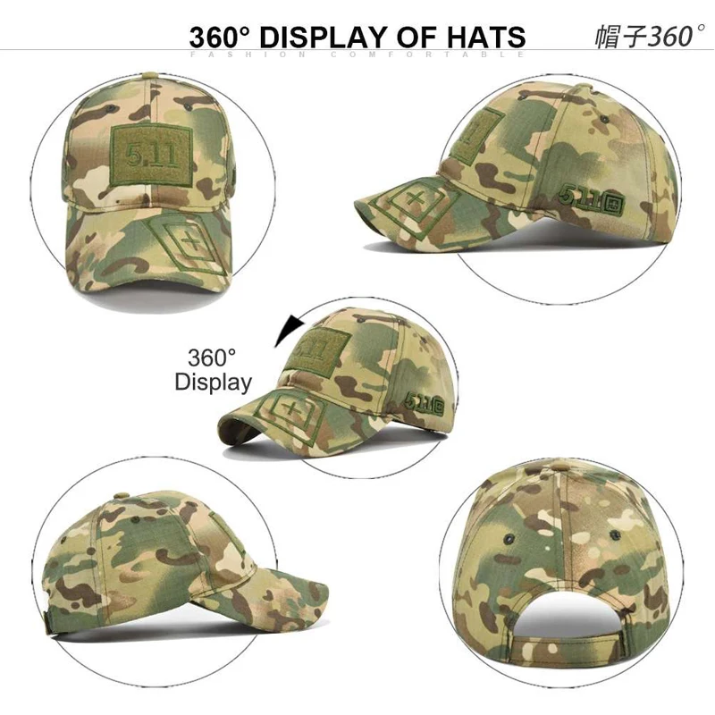

Fashion Unisex Airsoft Tactical Hiking Casquette Hats Camo Baseball Cap Fishing Caps Men Outdoor Hunting Camouflage Jungle Hat