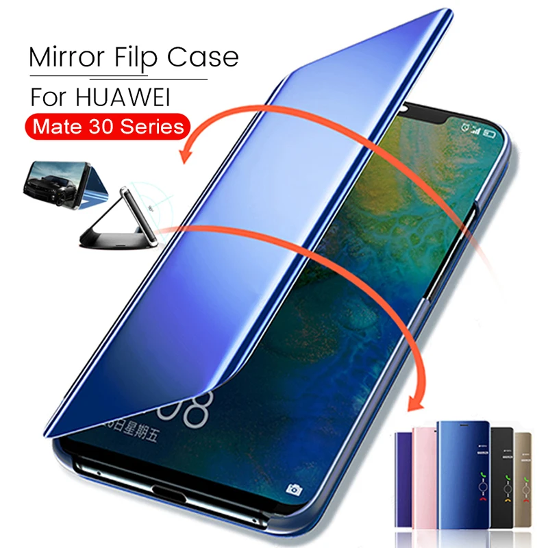 Lamorniea зеркальный умный флип-чехол для huawei mate 30 Pro Lite чехол стоячий чехол для huawei mate 20 Pro P30 Pro Nova 5i Pro Чехол