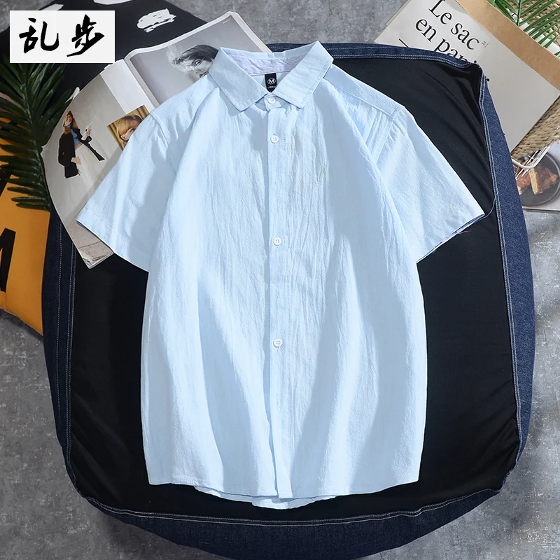 

Повседневная мужская рубашка из хлопка, модная мужская рубашка в стиле хип-хоп, мужская летняя рубашка с принтом, Moda Hombre, мужская одежда DD60CS