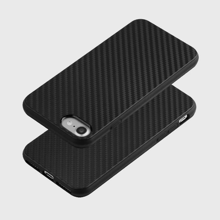 Simple Carbon fiber soft case for iphone 14 13 11 12 mini pro x xs max 8 7 6 6s plus SE 2 phone cover Business coque fundas case
