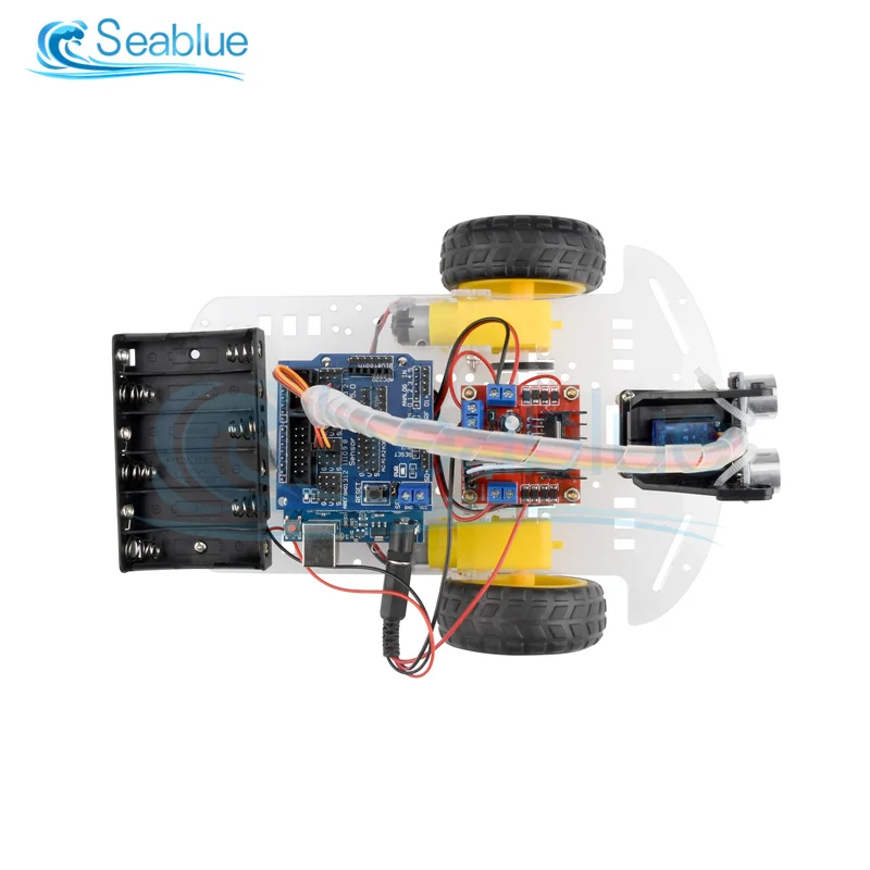 2WD Ultrasonic Module New Avoidance Tracking Motor Smart Robot Car Chassis Kit Speed Encoder Battery Box For Arduino | Инструменты