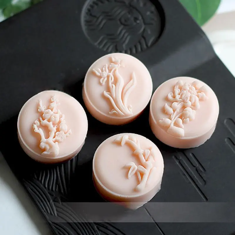 50 г луна торт плесень 4 сливы орхидеи марки Mooncake ручное давление кондитерские