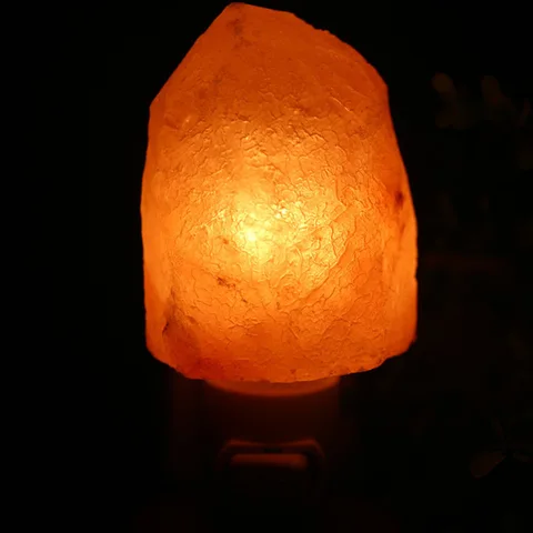 Гималайская лампа с теплой белой солью, резной ночсветильник из натурального кристалла ручной работы, домашний декор, очистка воздуха с разъемом, отрицательные ионы