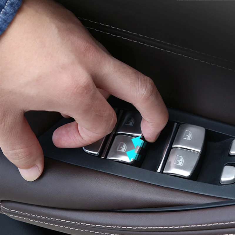 Автомобильное окно питания Swtich Кнопка украшения Наклейка защитная крышка для BMW 5