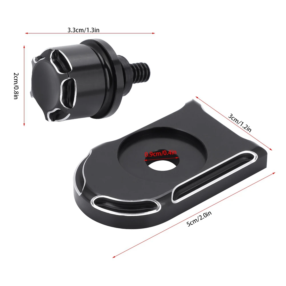 Алюминий мотоциклетное сиденье болт Tab Винт Ручка монтирования Крышка для замены