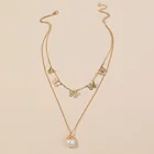 PN3 ювелирные изделия ожерелье золотого цвета подвеска короткая для женщин девушек чокер из нержавеющей стали модные ожерелья