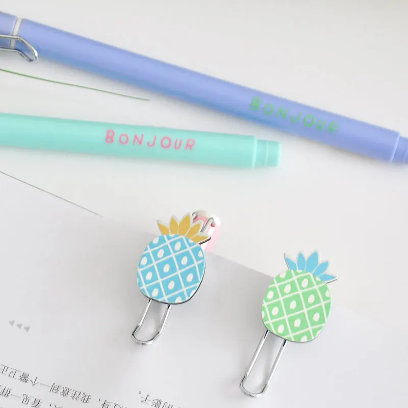 2 шт. 0 5 мм милые ананасовые гелевые кавайные ручки для студентов канцелярские