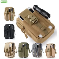 military pouch waist bag mobile phone cases camo waterproof bag nylon multifunction casual men fanny waist pack male small bag