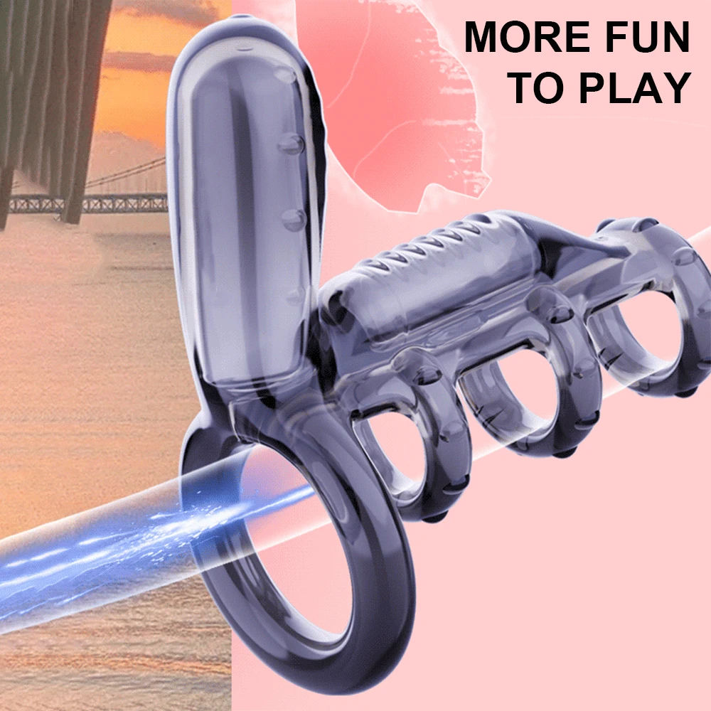 Стимулятор точки G пуля вибратор рукав для пениса вибрирующее кольцо ремешок на