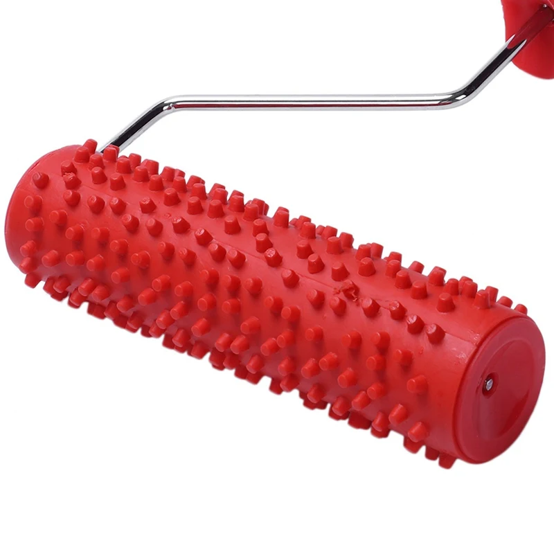 

7inch Embossed Raindrop Painting Roller with Plastic Handle for Wall Decoration