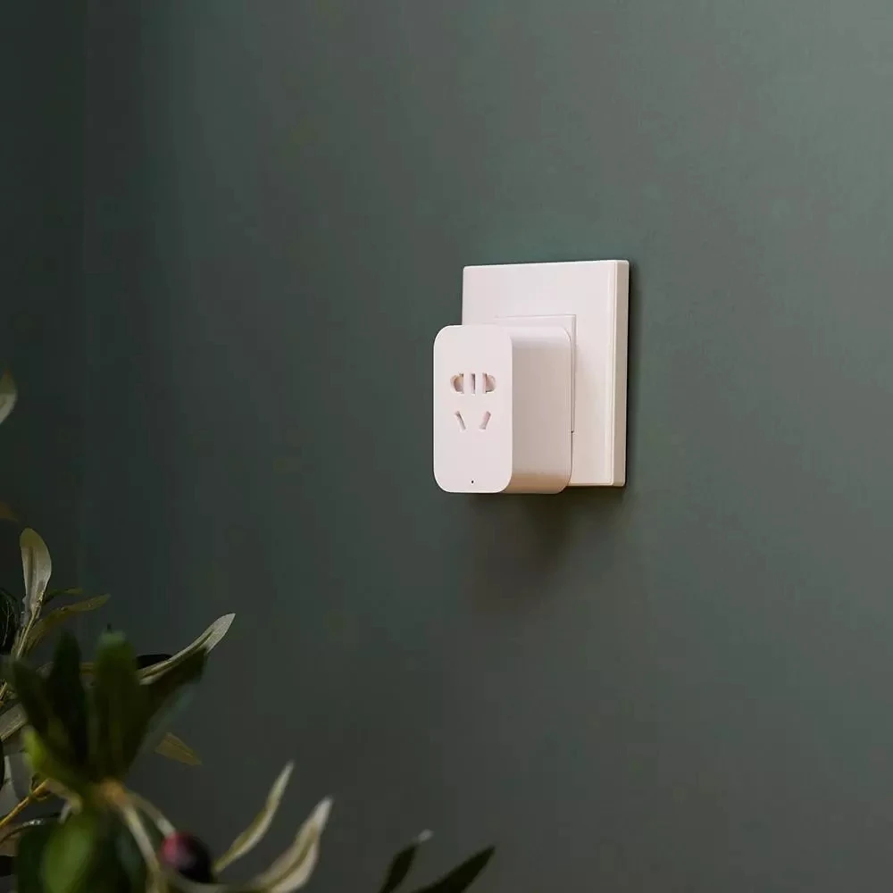 Смарт-розетка Xiaomi Mi с Wi-Fi 2 штекера bluetooth шлюз переходник дистанционным