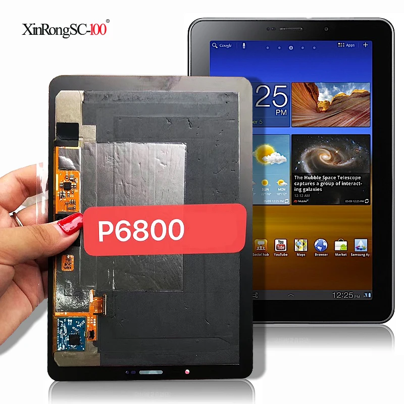ТЕСТ ОК 7 дюймов для Samsung P6800 Galaxy Tab 800x1280 Super AMOLED планшет ЖК-дисплей сенсорный экран