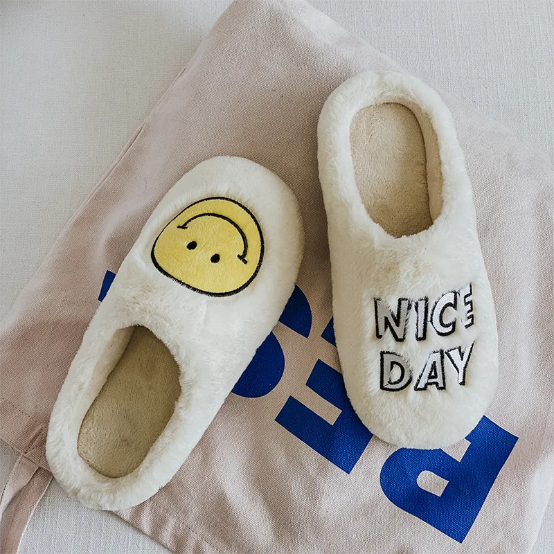 New Winter Cotton Slippers Ladies Thick Bottom Non-Slip Plush Indoor Warmth Couple Winter OutdoorCottonSlippers ForMenAnd Women