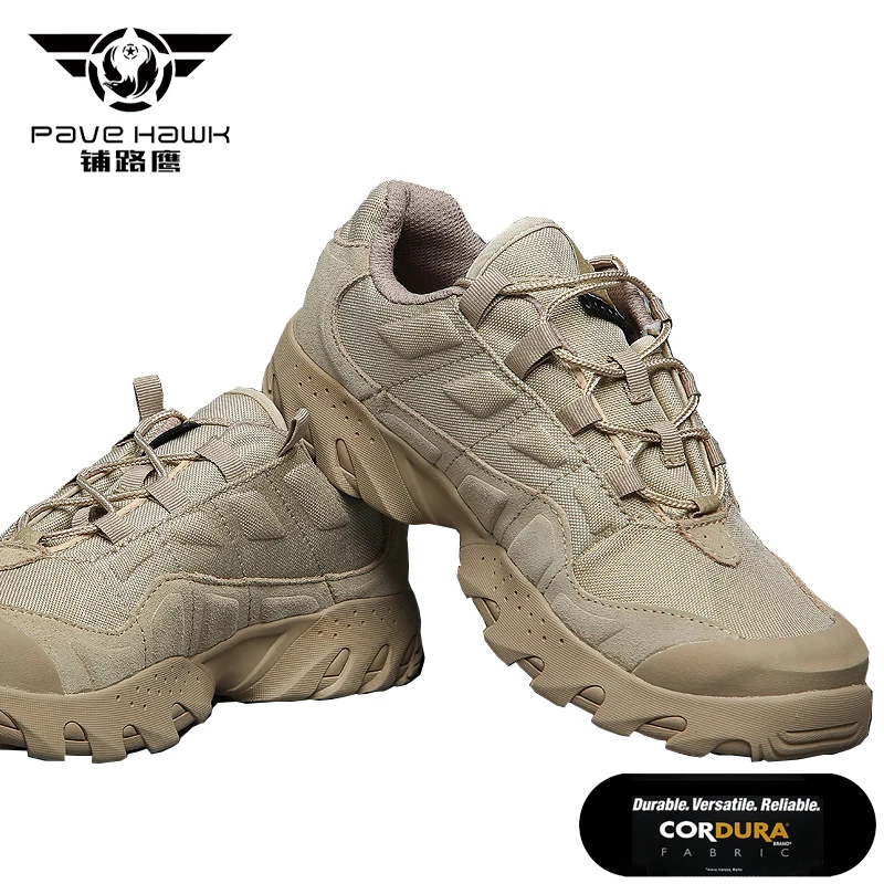 PAVEHAWK Waterproof Men Desert Military Tactical Boots Male Outdoor Shoes Sneakers Women Non-Slip Work Duty Sport Climbing Shoes