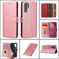 solid color magnetic flip leather phone case for huawei y5 p y6 y7 2019 y8 y9 nova 3 4 5 6 7 se pro invisible bracket shockproof