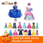 Детский костюм принцессы Анны и Эльзы маскарадный костюм Белоснежки конфеты в форме единорога вампира; Детское бальное платье; Карнавальный костюм вечерние наряды для девочек